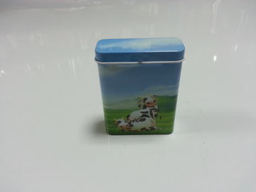 China Tinplate Rectangle Cigar Tin Box , Personalized High-End Gift Tin Boxes supplier