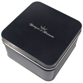 China Empty Gift Tin With Black Color Printed ,Watch Packaging Box ,Looks Graceful And Great supplier