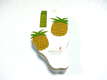 China Taiwan Island Shaped Food Grade Tin Containers For Pineapple Cake Packaging supplier
