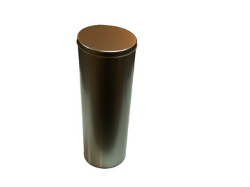 China Plain Cylindroid Promotional Tin Cans , 0.25mm Tinplate Container supplier