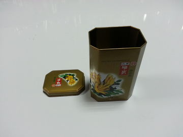 China Metal Tin Tea / Spices / Coffee Canisters For Dry Food Packaging supplier