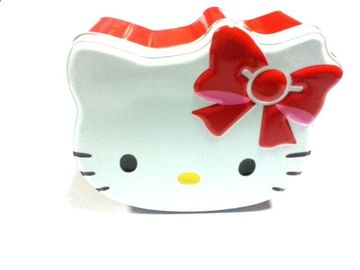 China Hello Kitty Tin Candy Containers ,Looks Vivid just Like A Cat Head ,Popular Item supplier