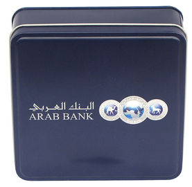 China Black Vanish Square Tin Box 0.20 - 0.40mm Small For Arab Bank supplier
