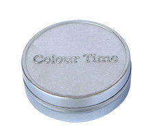 China Color Time Embossing Mini Tin Cans Diameter 60 x 20hmm , Round Tin Container supplier