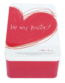 China Metal Tin Containers As Gifts For Lovers , Tinplate-Material Made Box supplier