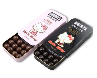 China Food Grade Slide Small Tin Containers Push  And Pull for Chocolate supplier