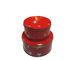 Cylindroid Popcorn Tin Cookie Containers With Red Cover / Lid supplier