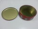 Cylinder Tin Cookie Container For Christmas Holiday With Lable On Bottom supplier