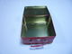 Red Painting Metal Tin Lunch Box For Medicine , Thickness 0.23mm supplier