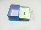 Printed Square / Rectangle Tin Coin Box Saving Case With Cover , Lock supplier