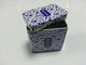 Tinplate Tin Tea Canisters With Blue and white porcelain Tin plate supplier