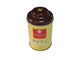 Custom Tin Tea Canisters With Special Lid And Yellow Body,Plain Color Inside supplier