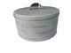 Cookie Food Tin Canister 2 Spot Colored Printed With Metal Handle supplier