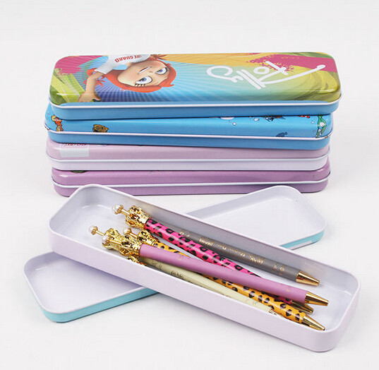 Children's Pencil Tin Box 208 x 63 x 15mm , Pen Case With Custom Artwork