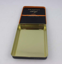 China Tinplate Black Cigarette Tin Box CYMK Printing Thickness 0.2mm supplier