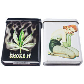 China Painting Cigar / Tobacco Metal Tin Box With Cover , 70*27*90MM ,Cigarrete Tin Box supplier