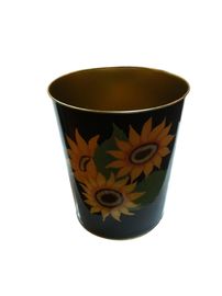 China Tinplate Cylindroid Metal Tin Bucket For Candle / Cosmetic Packing supplier