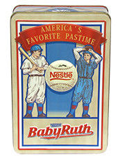 China Baby Ruth Packaging Food Grade Tin Container , Nestle Metal Tin Container supplier
