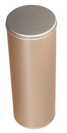 China Coffee Tin Canister For Coffee Tea Packaging , Sliver Tin Tea Container With Cover supplier