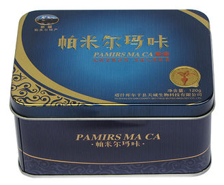 China Embossed Food Grade Metal Tin Container , CYMK Printed Tin Box supplier