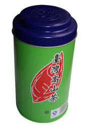 China High Mountain Tinplate Tin Tea Canisters , Paper Insert Metal Caddy supplier