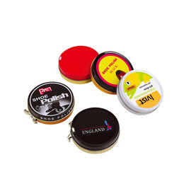 Round Metal Storage Containers Shoe Polish Tin With Different Versions supplier