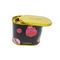 Golden Vanished Inside Tinplate Oval Tin Tea Canister Box With 2 Lids supplier