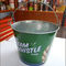 Gift / Food Packaging Small Galvenized Metal Tin Bucket With Handle supplier