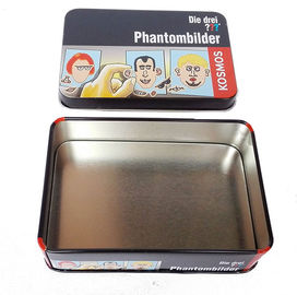 4 Color Print Chocolate Tin Box Clear Vanished Inside Metal Tinplate Case supplier