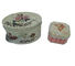 Flower Print Small Tin Containers For Candy Packaging / Tinplate Handle Tin Boxes supplier