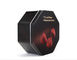 Black Special Shaped Cookie Tin Containers Box With Eight Angles supplier