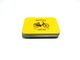 Yellow Metal Mini Tin Cans For Cellphone / Battery / Mini Gift supplier