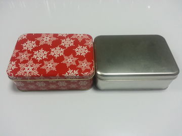 Holiday Cookie Metal Tin Container , Food Storage Tinplate Boxes supplier