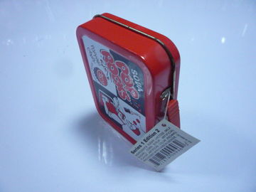 Colorful Cartoon Metal Tin Lunch Box , 112 x 82 x 25mm Tin Storage Container supplier