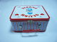 Lunch Metal Tin Box Tinplate Rectangle 0.25mm Thickness With Hinge supplier