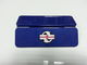 Blue Metal Pencil Tin Box Rectangle Stationary Case For Office , 0.23mm Tinplate supplier