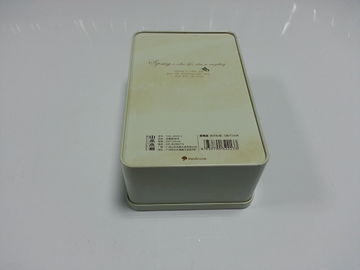 Seamless Colored Tin Candy Containers Metal Square Box For Cake , 0.23mm Tinplate supplier