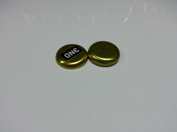 Small Gold Tin Container For Condom Packaging ,Size 68*25mm supplier