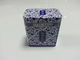 Blue And White Porcelain Box With Cover , Tea Storage / Gift Packaged supplier