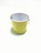 Cylindroid Metal Tin Bucket , Round Yellow Small Metal Water Pail supplier