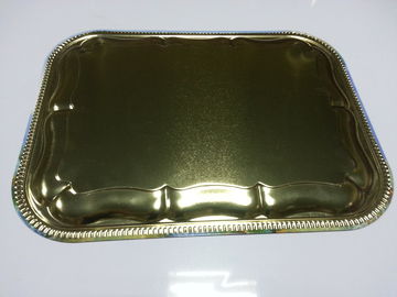 Personalized Square Metal Tinplate Tin Serving Tray For Food / Water Serve supplier