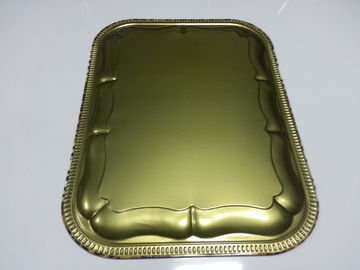 Personalized Square Metal Tinplate Tin Serving Tray For Food / Water Serve supplier