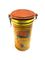 Coffee Tin Tea Canister With Plastic Lid , Thickness 0.23mm Colden Color supplier