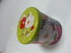 Colorful Cartoon Tea Tin Containers Cylindroid With Cover Nourishment Can supplier