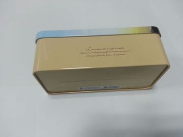 0.23mm Square Tin Containers Internal Coating With CYMK Vanish Printing supplier