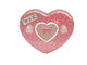 Heart-Shaped Chocolate Metal Tin Container , 4 color process print + Vanished inside supplier