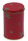Red Color Tin Tea Canisters , Round Tea Tin Box With Dia72 x 112hmm supplier