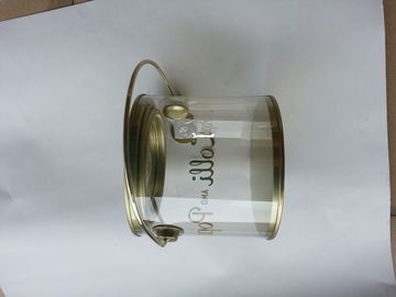 Transparent Printed Window Food Grade Tin Containers Cymk Printing supplier