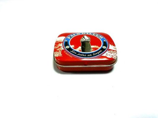 Red Printed Mints Tin Candy Containers